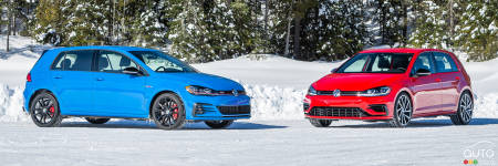 Comparison: 2019 Volkswagen Golf GTI vs 2019 Golf R … on the Ice!